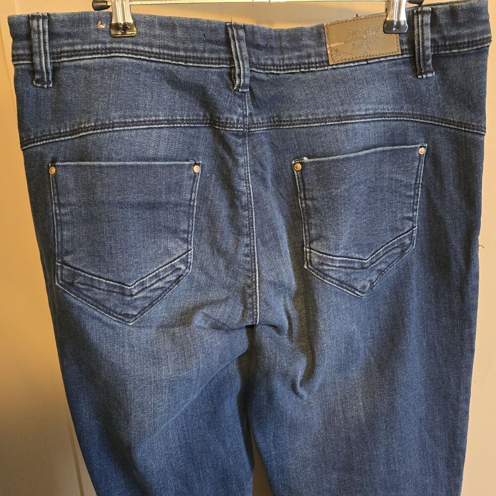 Springfield Denim Med Blue Straight Leg Jeans, Size 12-14 (Eur 44) NWT - Picture 2 of 8